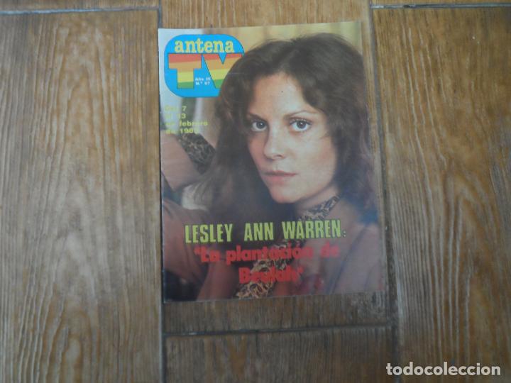 Coleccionismo de Revistas y Peri&oacute;dicos: ANTENA TV. REVISTA SEMANAL DE TELEVISI&Oacute;N N&ordm; 87 POSTER ROCIO JURADO - LESLEY ANN WARREN 1982