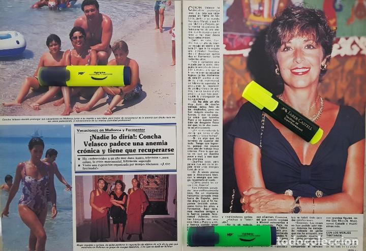Coleccionismo de revistas y peri&oacute;dicos: Reportaje de Concha Velasco 29.08.90