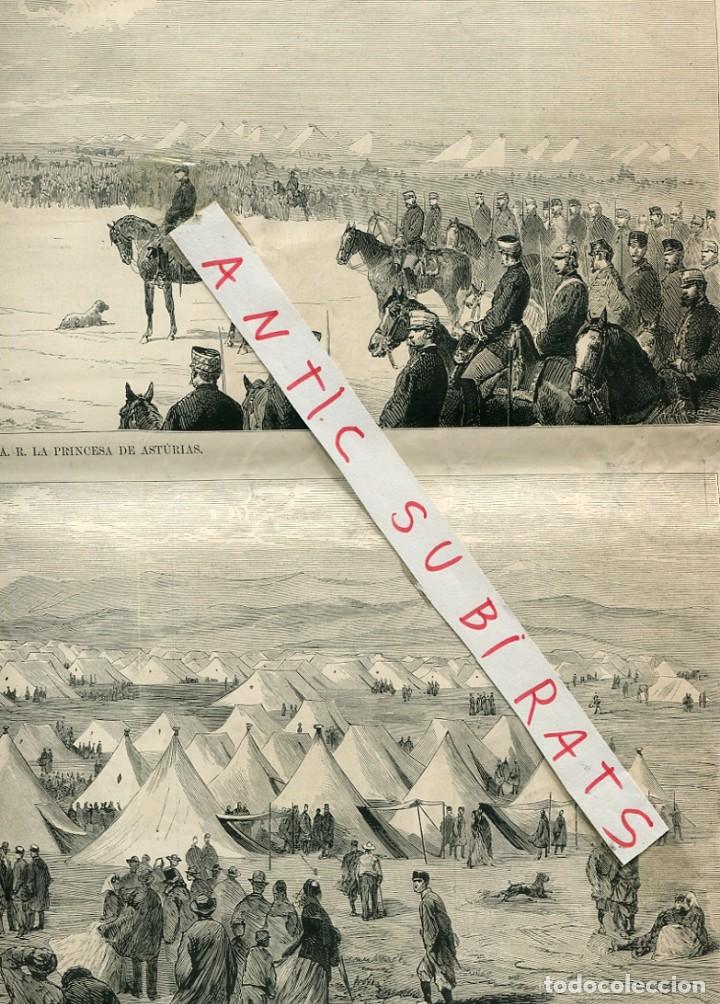 Coleccionismo de Revistas y Peri&oacute;dicos: REVISTA A&Ntilde;O 1876 TERCERA GUERRA CARLISTA ILUMINACION MUSEO DEL PRADO RECOLETOS ATOCHA PLAZA ORIENTE