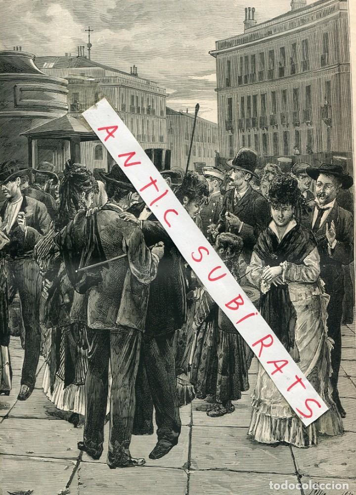 Collezionismo di Riviste e Giornali: REVISTA A&Ntilde;O 1876 ILUSTRACION ANTIGUA DE LA PUERTA DEL SOL DE MADRID SIFONES GASEOSAS