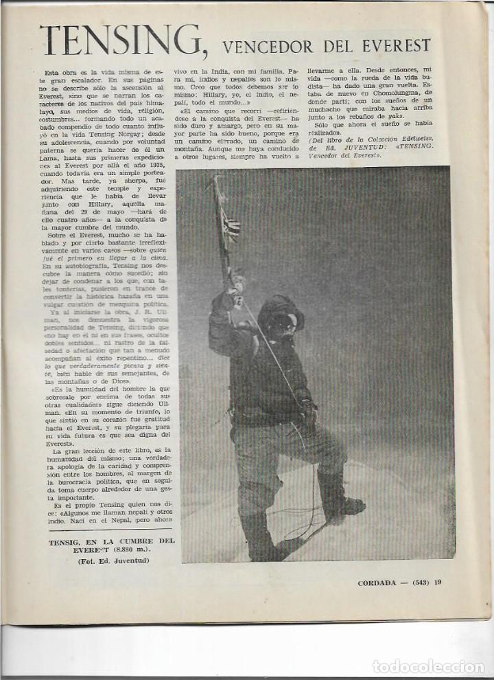 Sammeln von Zeitschriften und Zeitungen: A&Ntilde;O 1957 EXCURSIONISMO COLLSACABRA TENSING EVEREST REFUGIO BRECHA DE ROLAND SERRADETS AVENC DEL COFI