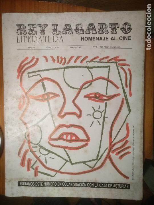 Coleccionismo de revistas y peri&oacute;dicos: Rey Lagarto Revista / Homenaje al cine ( dos numeros dedicados al cine y carpeta por Luis Gordillo)