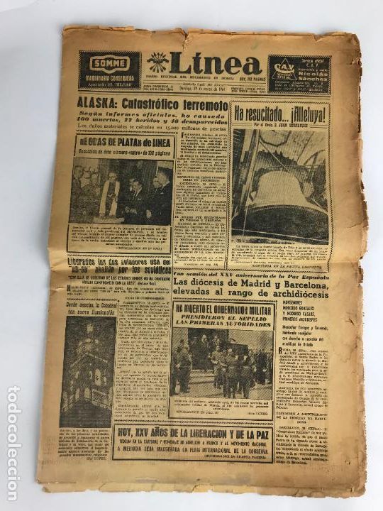 Coleccionismo de revistas y peri&oacute;dicos: REVISTA LINEA POLITICA MILITAR 29 MARZO 1964