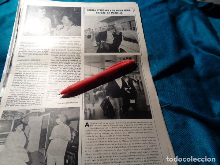 Coleccionismo de Revistas y Peri&oacute;dicos: RECORTE : BARBRA STREISAND, CON SU NUEVO AMOR EN MARBELLA. SEMANA, DCMBRE 1984(#)