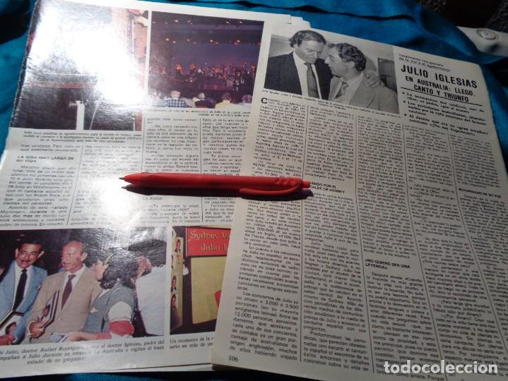 Coleccionismo de Revistas y Peri&oacute;dicos: RECORTE : JULIO IGLESIAS, EN AUSTRALIA. SEMANA, DCMBRE 1984(#)