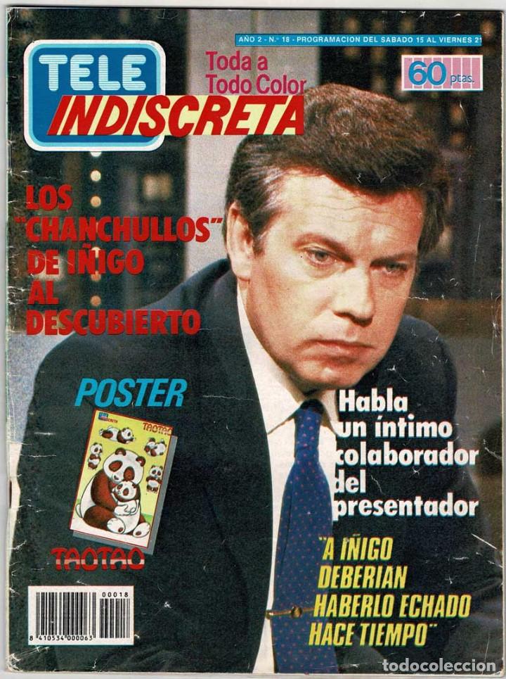 Colecionismo de Revistas e Jornais: Tele Indiscreta No. 18. Con poster Taotao. Serie V en comic