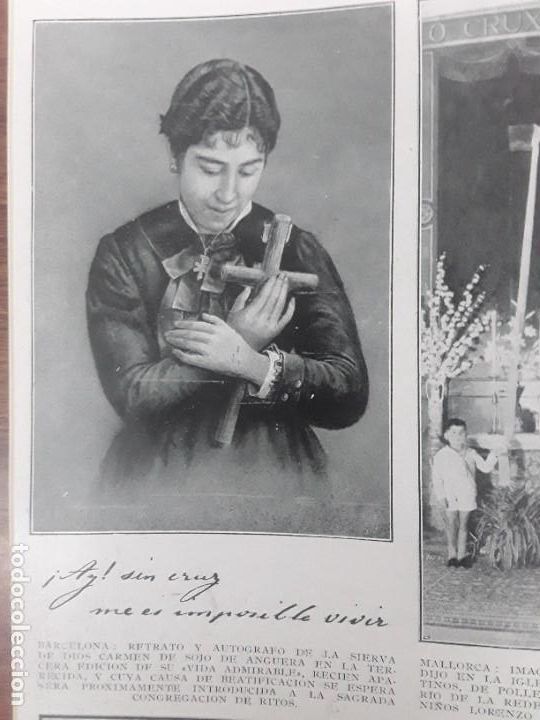 Collection Magazines and Newspapers: CARMEN DE SOJO DE ANGUERA AUTOGRAFO POLLENSA TARRAGONA JERONIMO MARTORELL AIGUES -TORTES 1933