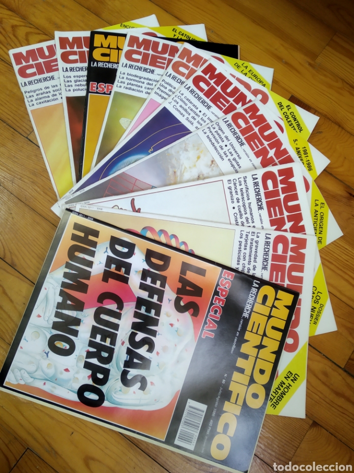 Coleccionismo de Revistas y Peri&oacute;dicos: MUNDO CIENT&Iacute;FICO LA RECHERCHE N&Uacute;MEROS 51 hasta 60, octubre 1985- julio/agosto 1986