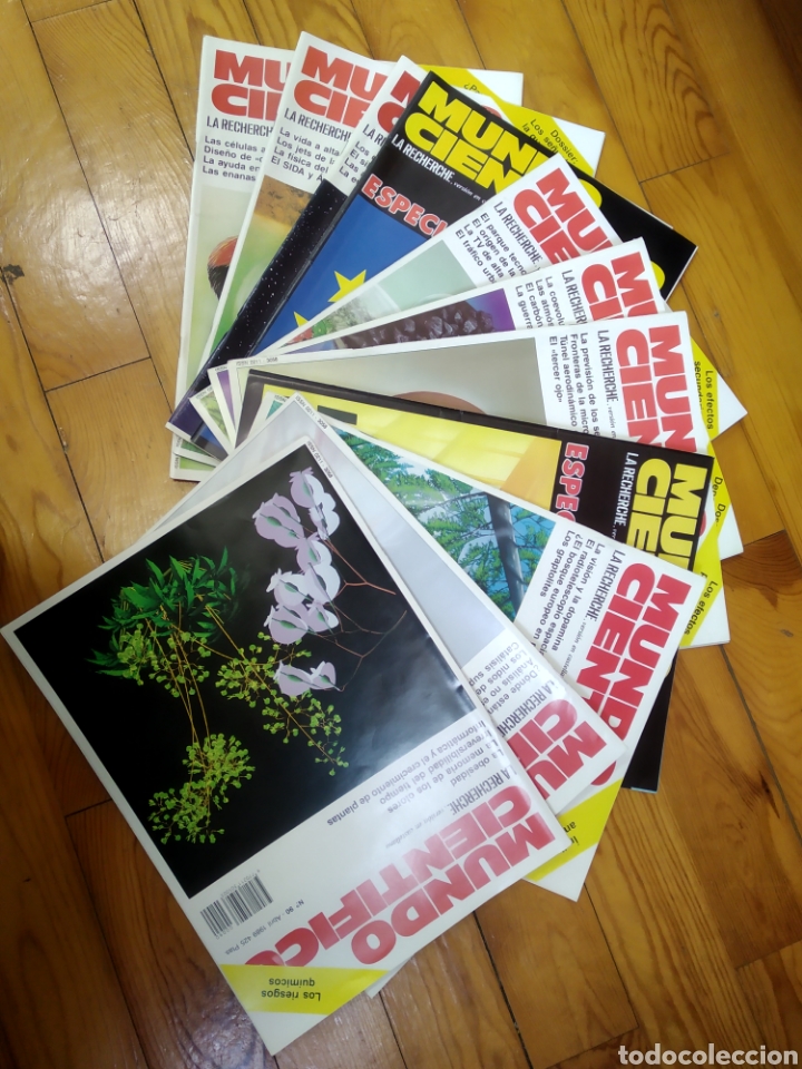 Coleccionismo de revistas y peri&oacute;dicos: MUNDO CIENT&Iacute;FICO LA RECHERCHE N&Uacute;MEROS 80 hasta 90, mayo 1988-abril1989