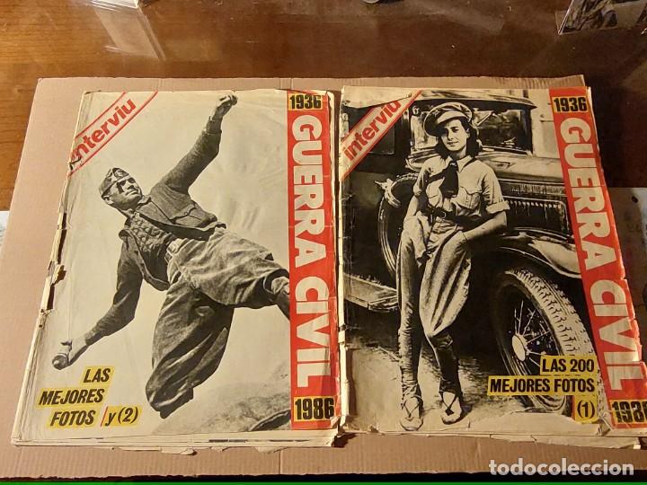 Collection Magazines and Newspapers: Intervi&uacute;. A&ntilde;o 1986. 2 revistas con 200 fotos de la Guerra Civil