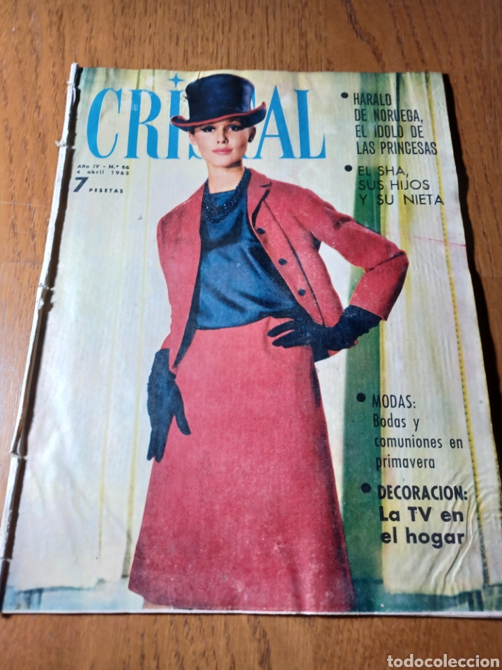 Colecionismo de Revistas e Jornais: REVISTA CRISTAL N&deg;86 .EL SHA DE PERSIA - HARALD DE NORUEGA .