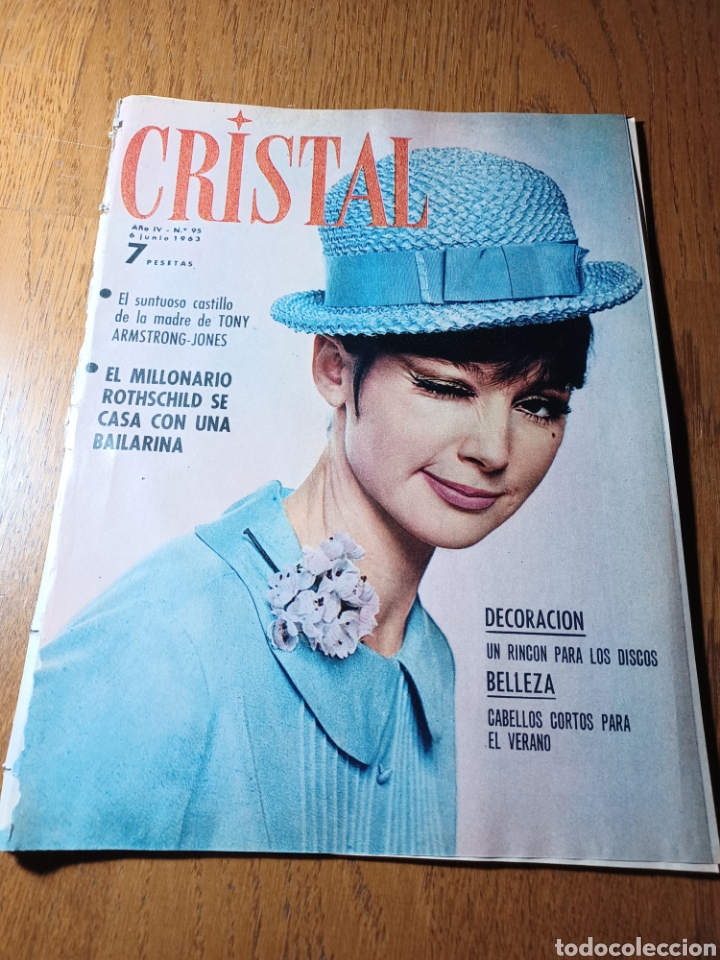 Coleccionismo de Revistas y Peri&oacute;dicos: REVISTA CRISTAL N&deg; 95 A&Ntilde;O 1963. UN ROTHSCHILD SE CASA CON UNA BAILARINA- HA MUERTO JUAN XXIII