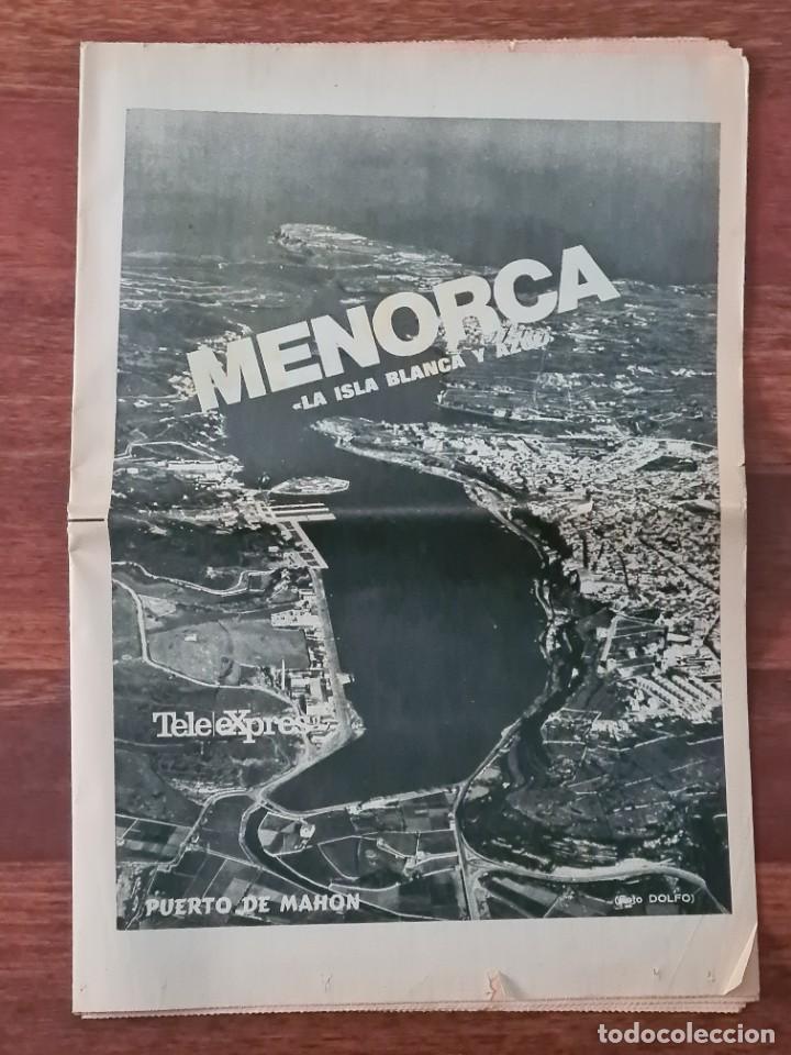 Collezionismo di Riviste e Giornali: TELE/EXPRES. MENORCA LA ISLA BLANCA Y AZUL. 1972 (MENORCA 3.8)