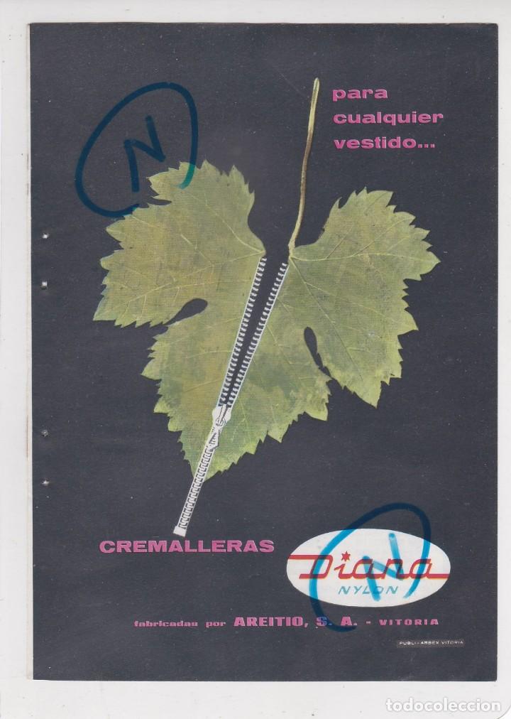 Collection Magazines and Newspapers: PUBLICIDAD 1965. ANUNCIO CREMALLERAS DIANA. AREITIO (VITORIA) + CREMA DE AFEITAR LEA (REVERSO)