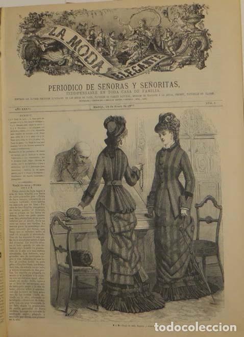 Coleccionismo de Revistas y Peri&oacute;dicos: La moda elegante ilustrada a&ntilde;o 1877