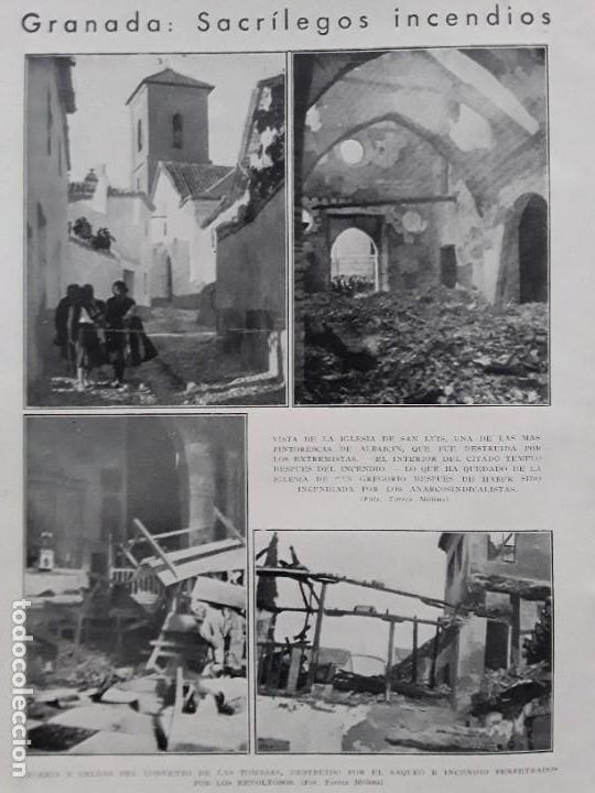Collection Magazines and Newspapers: GRANADA INCENDIO IGLESIA CONVENTO ELVIRA CORU&Ntilde;A ARTAJONA VIRGEN JERUSALEN BEGO&Ntilde;A ALGORTA MUJER VASCA