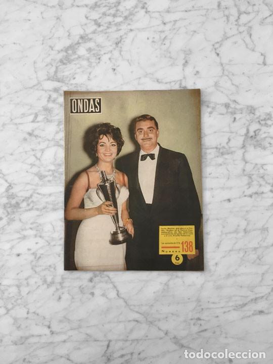 Sammeln von Zeitschriften und Zeitungen: ONDAS - 1958 - SARA MONTIEL, BODA DE DALI, VICTORIANO VALENCIA, LIZ TAYLOR, JOSE CATALA