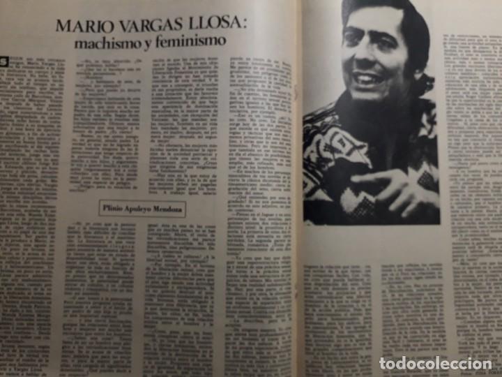 Coleccionismo de Revistas y Peri&oacute;dicos: VARGAS LLOSA SOBRE EL FEMINISMO. RECORTE DE TRIUNFO FEBRERO 1974