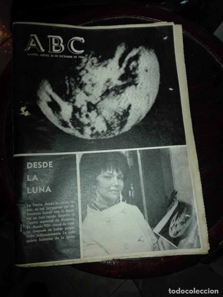 Coleccionismo de Revistas y Peri&oacute;dicos: ABC MADRID jueves 26 de diciembre de 1968 desde la luna