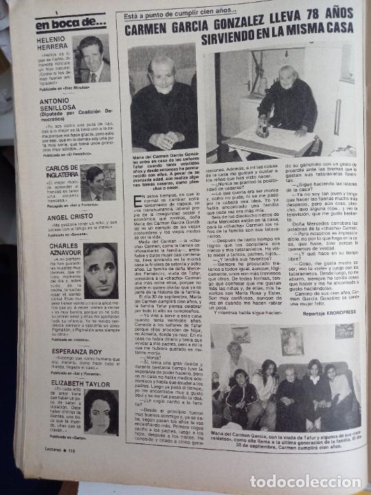 Coleccionismo de Revistas y Peri&oacute;dicos: CARMEN GARCIA GONZALEZ ELIZABETH LIZ TAYLOR CHARLEZ AZNAVOUR HELENIO HERRERA