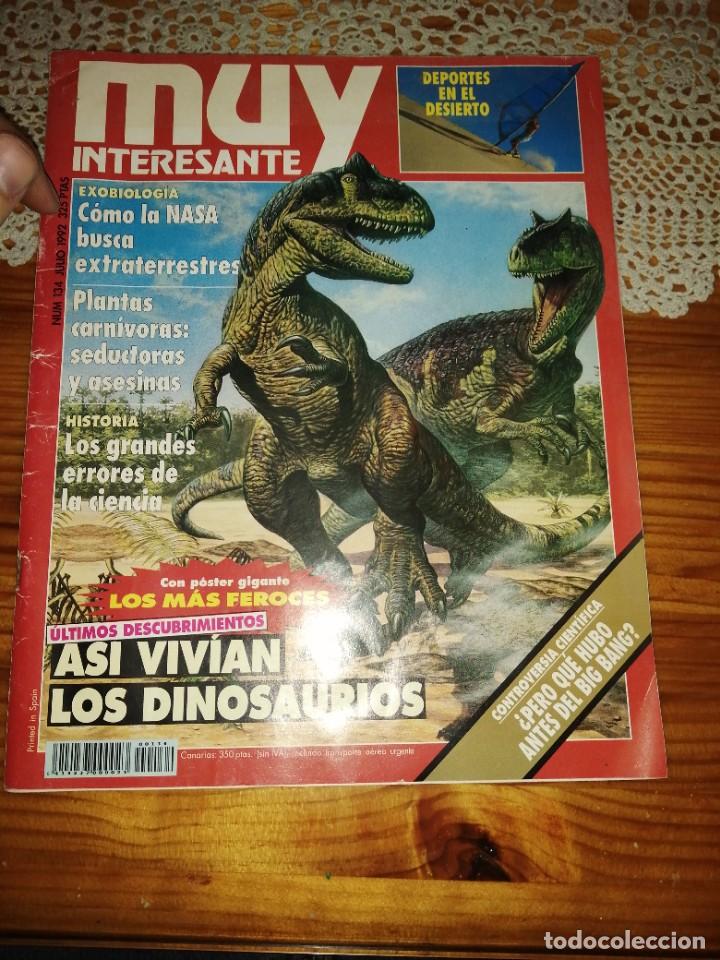 Coleccionismo de Revistas y Peri&oacute;dicos: Revista Muy Interesante 134 Dinosaurios nasa extraterrestres Agust&iacute;n S&aacute;nchez Lavega Doctor Vud&uacute; Togo