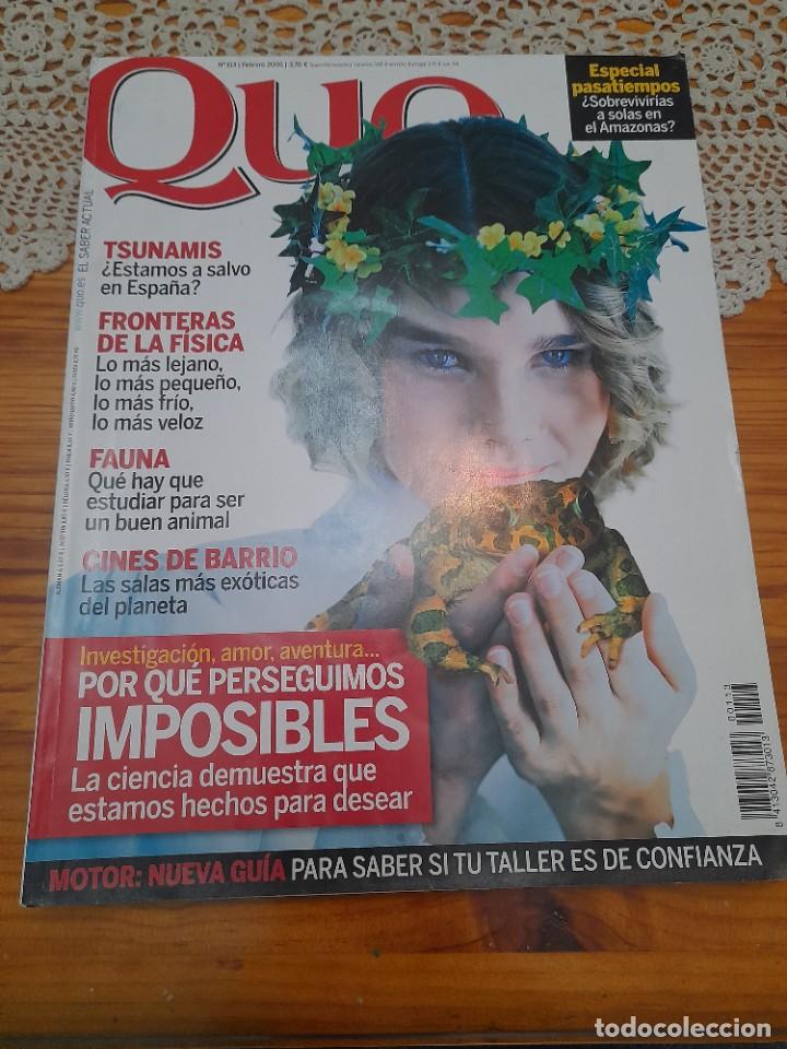 Coleccionismo de revistas y peri&oacute;dicos: Revista Quo 113 Tsunamis ciencia jungla venezolana Venezuela rock diccionario erotismo