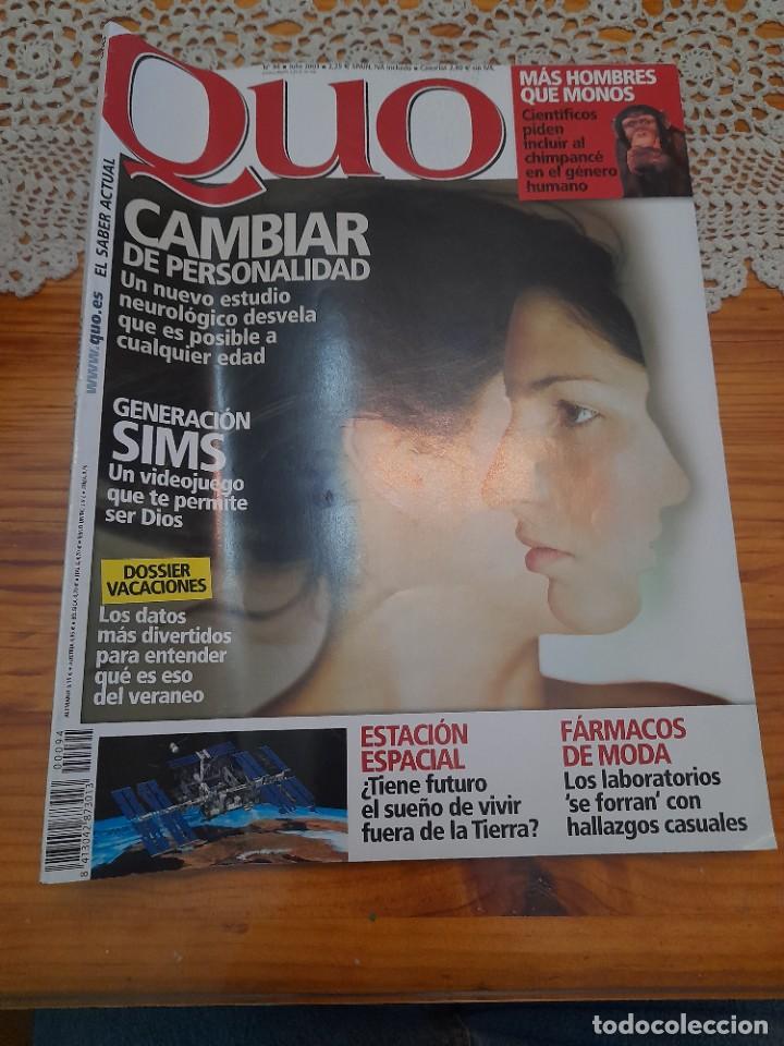 Coleccionismo de revistas y peri&oacute;dicos: Revista Quo 94 a&ntilde;o 2003 f&aacute;rmacos cambiar la personalidad viagra