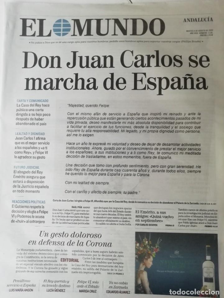 Coleccionismo de Revistas y Peri&oacute;dicos: Historia de Espa&ntilde;a, El Mundo: el exilio del rey