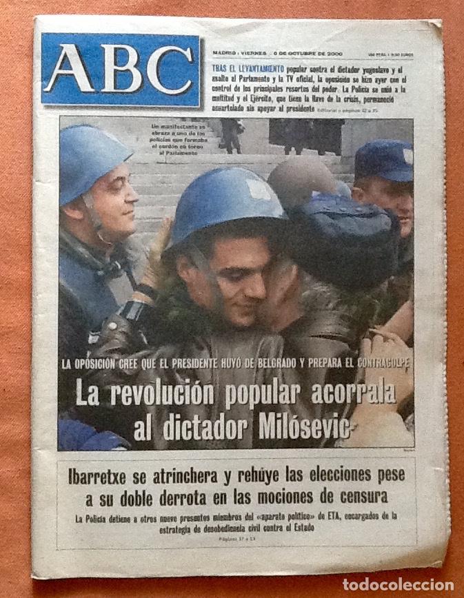 Coleccionismo de Revistas y Peri&oacute;dicos: PERIODICO - ABC 2000 - YUGOESLAVIA. EL ENVIO ESTA INCLUIDO.