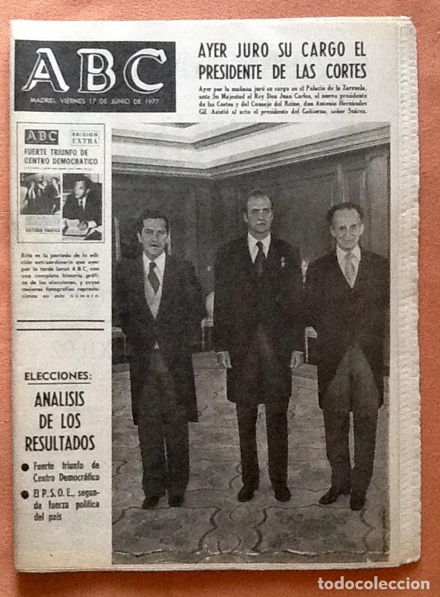 Coleccionismo de Revistas y Peri&oacute;dicos: PERIODICO - ABC 1977- EL ENVIO ESTA INCLUIDO.