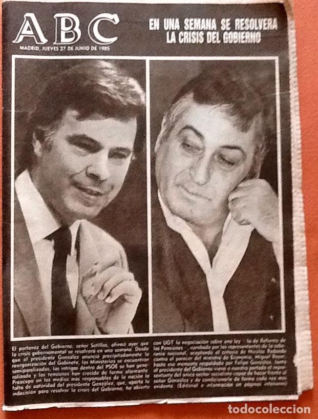 Coleccionismo de Revistas y Peri&oacute;dicos: PERIODICO - ABC 1985. - -EL ENVIO ESTA INCLUIDO.