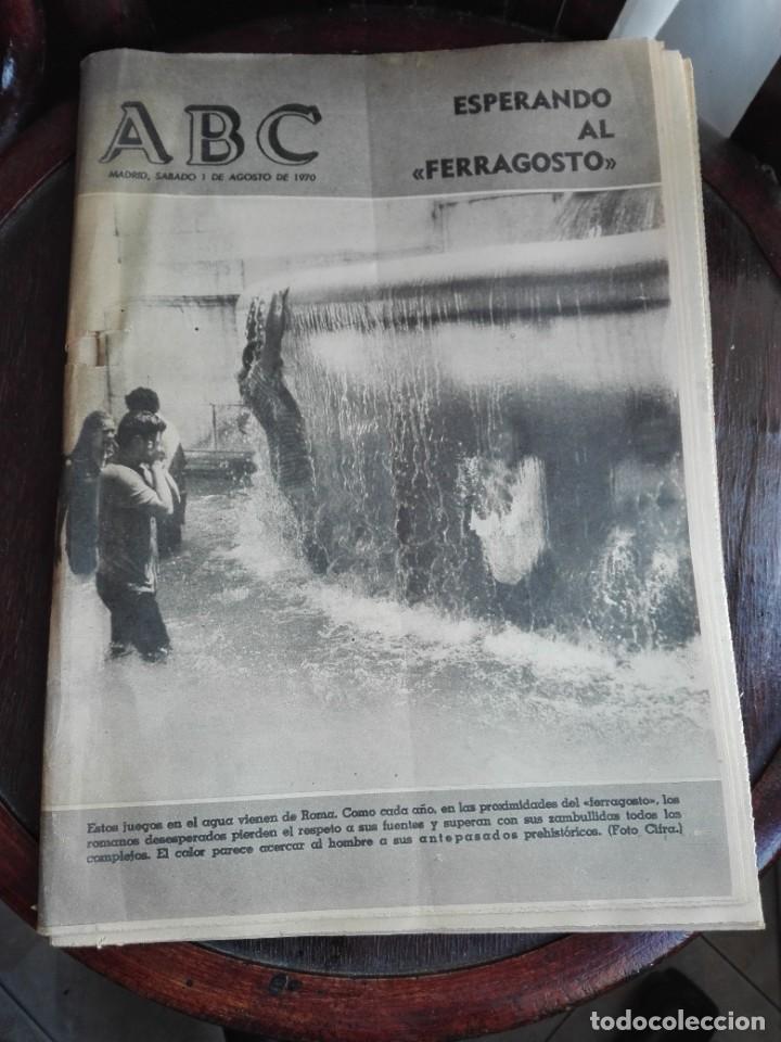 Coleccionismo de Revistas y Peri&oacute;dicos: ABC MADRID s&aacute;bado 1 de agosto de 1970 esperando al ferragosto