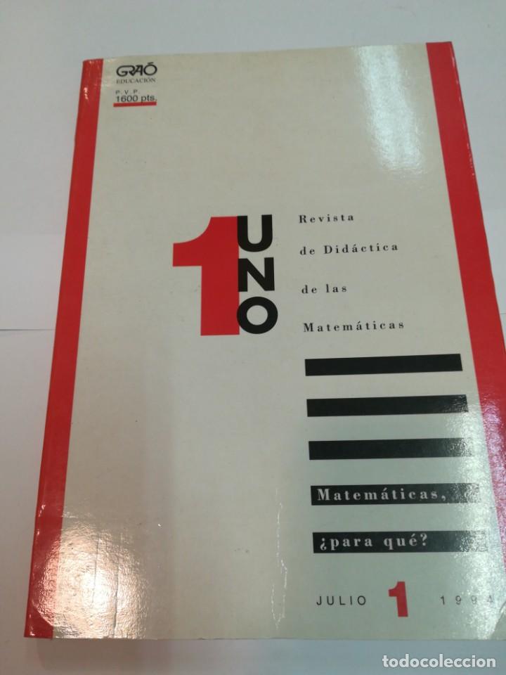Coleccionismo de revistas y peri&oacute;dicos: Uno. Revista de did&aacute;ctica de las matem&aacute;ticas julio 1994 SA6692