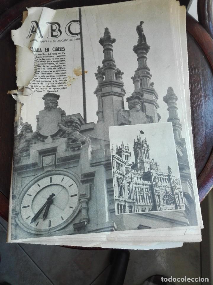 Coleccionismo de Revistas y Peri&oacute;dicos: ABC MADRID jueves 6 de agosto de 1970 galada en Cibeles