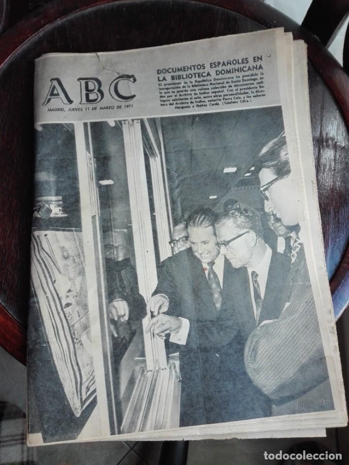 Coleccionismo de Revistas y Peri&oacute;dicos: ABC MADRID jueves 11 de marzo de 1971 documentos espa&ntilde;oles en la biblioteca Dominicana