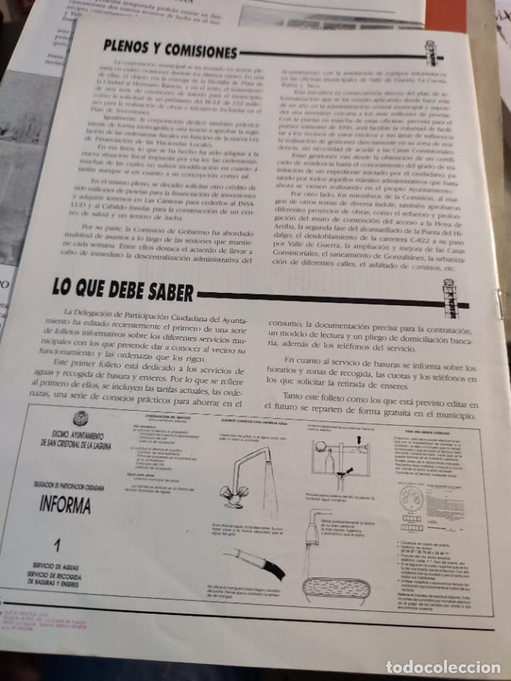 Coleccionismo de Revistas y Periódicos: 2 Boletines revista de informacion municipal la laguna aguere 1989-1990 - Foto 5 - 303465613