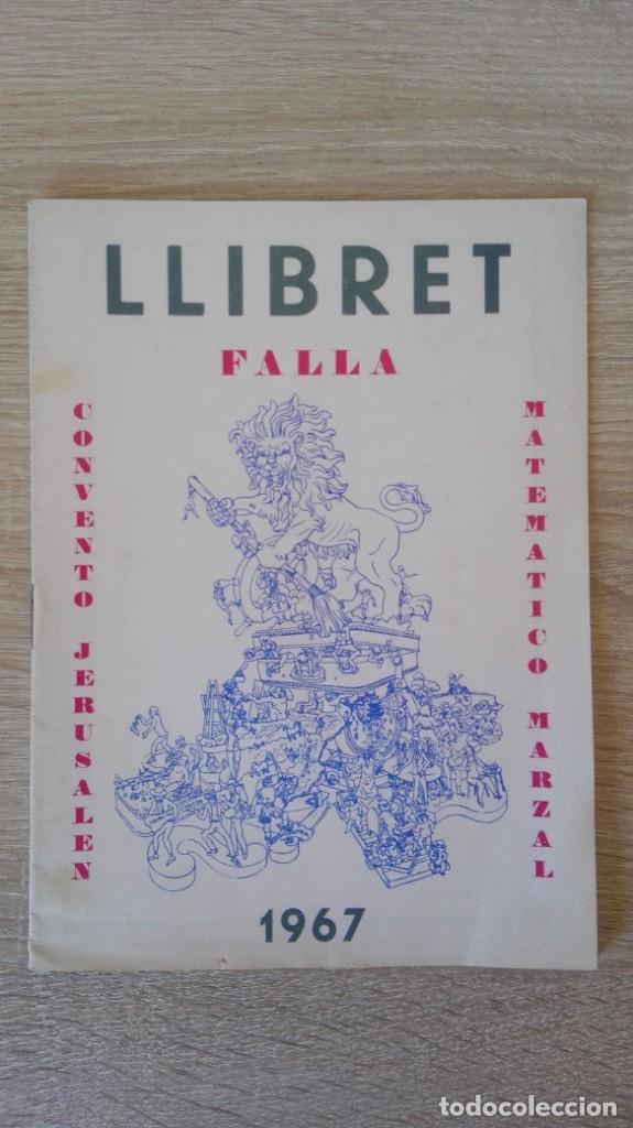 Coleccionismo de revistas y peri&oacute;dicos: LLIBRET FALLA CONVENTO JERUSALEN-MATEM&Aacute;TICO MARZAL-A&Ntilde;O 1967.