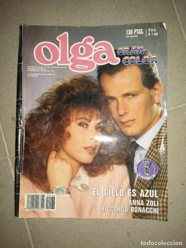 Coleccionismo de revistas y peri&oacute;dicos: Revista Olga novela N&deg; 168 El cielo es azul Anna Zoli Riccardo Bonacchi