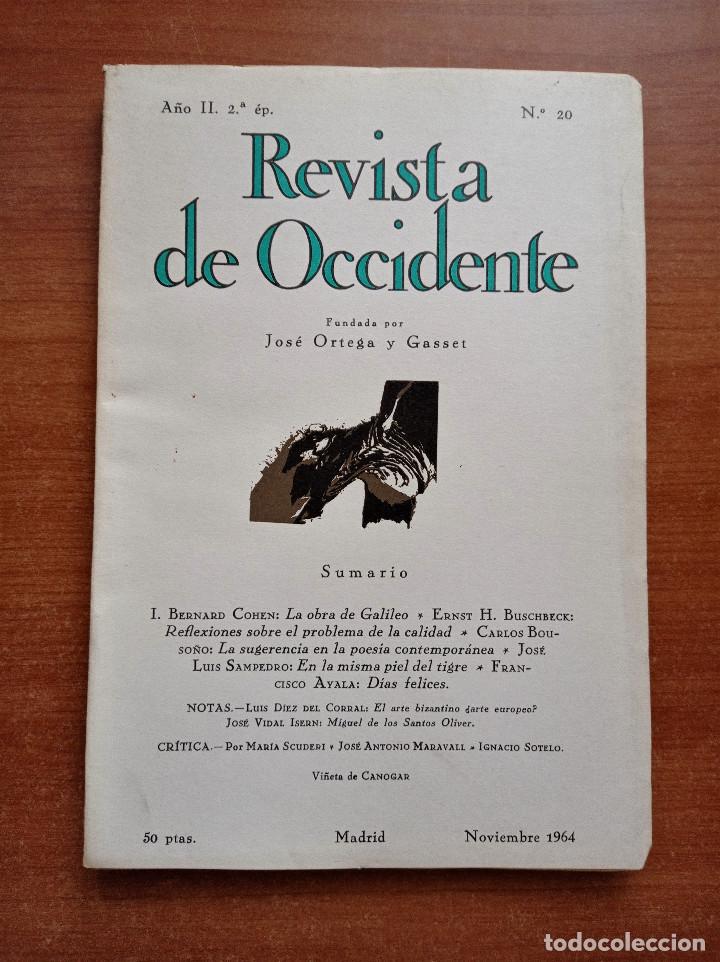 Collection Magazines and Newspapers: Revista de Occidente n&ordm; 20 - A&ntilde;o II, 2&ordf; &eacute;poca, Intonso, 1964