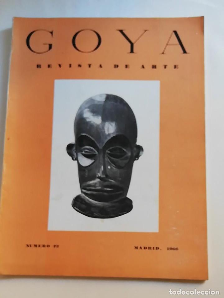 Coleccionismo de revistas y peri&oacute;dicos: GOYA. REVISTA DE ARTE. N&ordm; 73. JULIO - AGOSTO. 1966