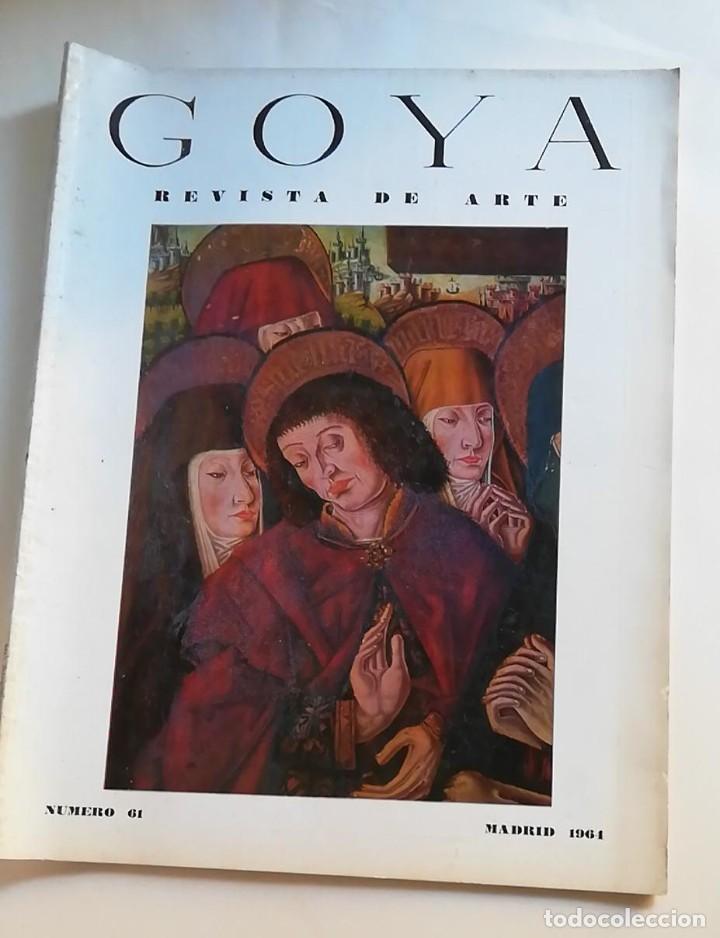 Coleccionismo de revistas y peri&oacute;dicos: GOYA REVISTA DE ARTE. N&ordm; 621. NOVIEMBRE DICIEMBRE 1964