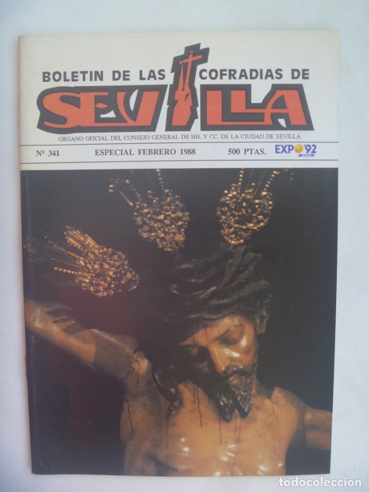 Coleccionismo de Revistas y Peri&oacute;dicos: SEMANA SANTA DE SEVILLA : BOLETIN DE LAS COFRADIAS DE SEVILLA. N&ordm; 341, ESPECIAL FEBRERO 1988