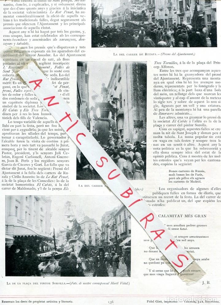 Sammeln von Zeitschriften und Zeitungen: REVISTA A&Ntilde;O 1901 SANT JOAN LES FONTS JOSEPH BERGA OLOT FALLAS DE VALENCIA RUZAFA MALDONADO SOROLLA