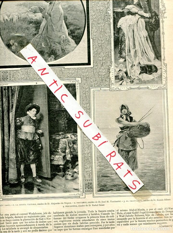Collection Magazines and Newspapers: REVISTA A&Ntilde;O 1892 PINTOR TAMBURINI RIQUER RAMON RIBERA RAFAEL SENET VENTILADOR ELECTRICO MARFIL