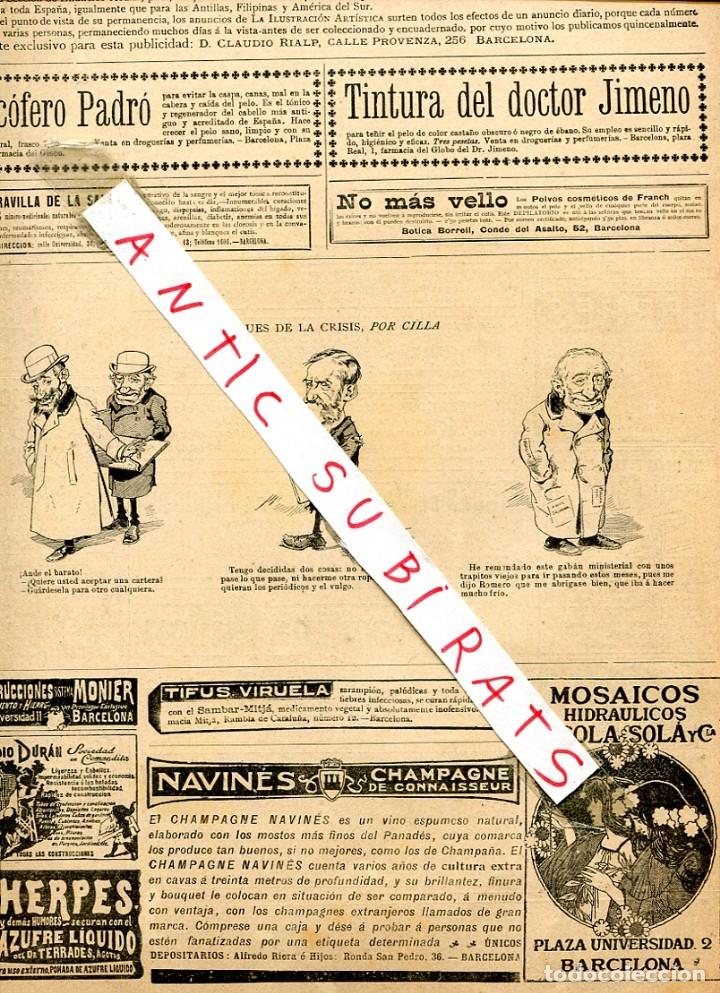 Coleccionismo de Revistas y Peri&oacute;dicos: REVISTA A&Ntilde;O 1902 MOSAICOS HIDRAULICOS OROSOLA ESCOFET TEJERA RON BACARDI MAGNESIA FORMIGUERA SANDALO