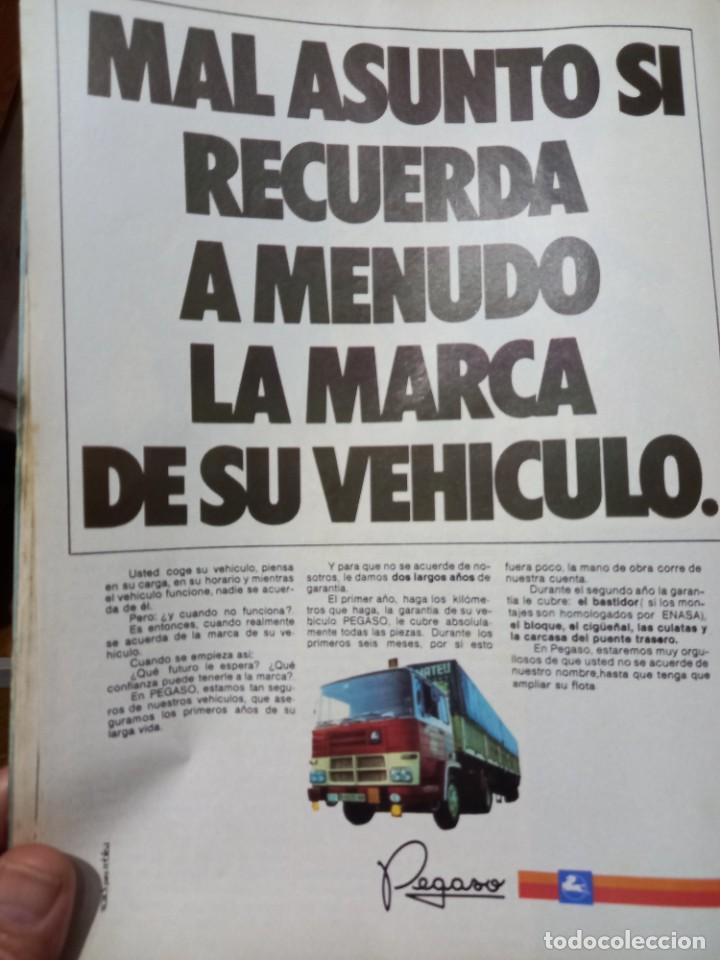 Coleccionismo de revistas y peri&oacute;dicos: PUBLICIDAD. ANUNCIO CAMIONES PEGASO. RECORTE DE CAMBIO 16, DICIEMBRE 1975