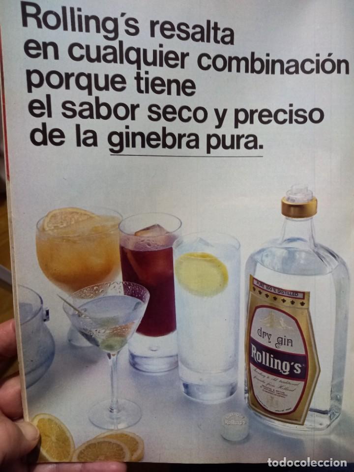 Coleccionismo de revistas y peri&oacute;dicos: PUBLICIDAD. ANUNCIO DE GINEBRA ROLLING&acute;S. RECORTE CAMBIO 16, ABRIL 1976