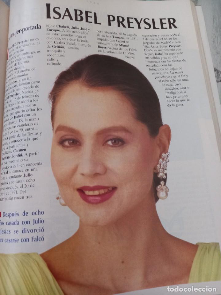 Coleccionismo de Revistas y Peri&oacute;dicos: ISABEL PREYSLER, LA MUJER PORTADA. RECORTE TIEMPO 10&ordm; ANIVERSARIO,1992