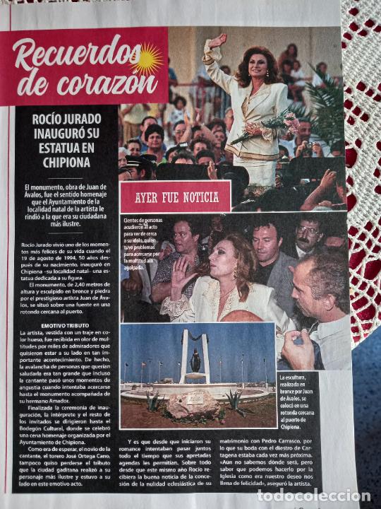 Coleccionismo de Revistas y Peri&oacute;dicos: 1994 rocio jurado inguracion de la fuente de chipiona