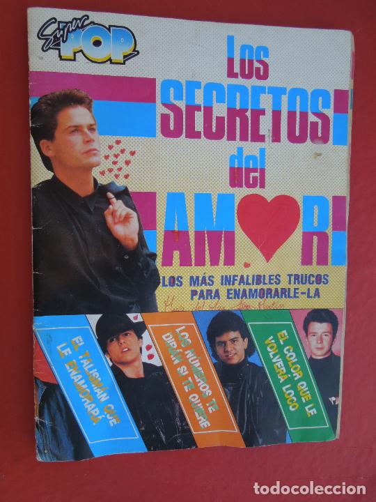 Coleccionismo de Revistas y Peri&oacute;dicos: LOS SECRETOS DEL AMOR- ALBUM SUPER POP - INCOMPLETO 46 CROMOS - A&Ntilde;OS 80